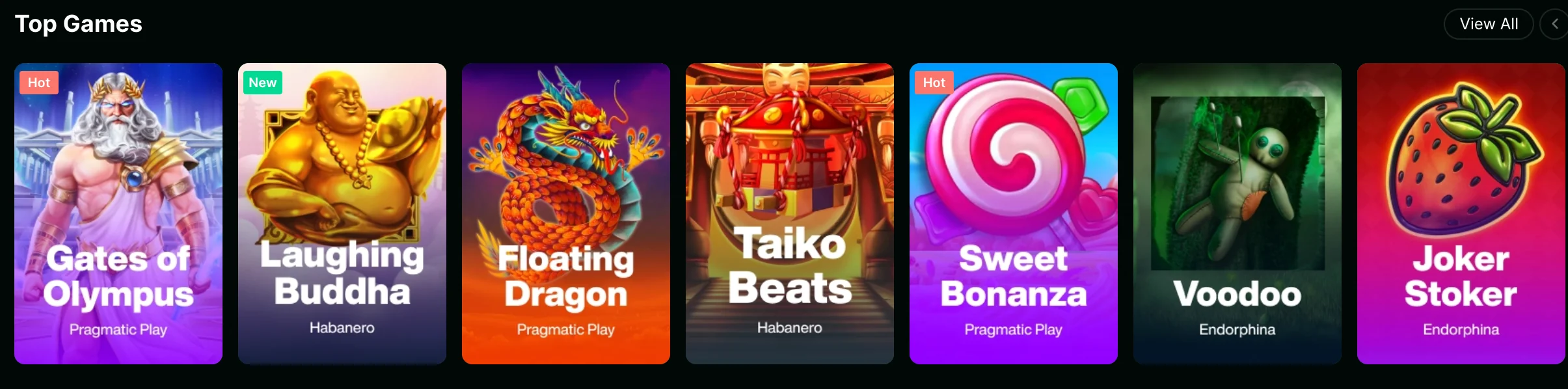 Top casino games at Mzansibet